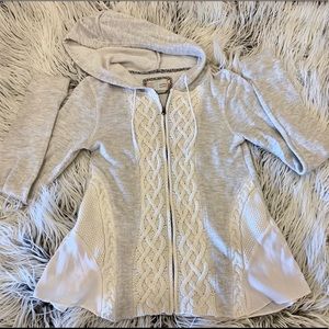 Anthropologie hoodie zip up